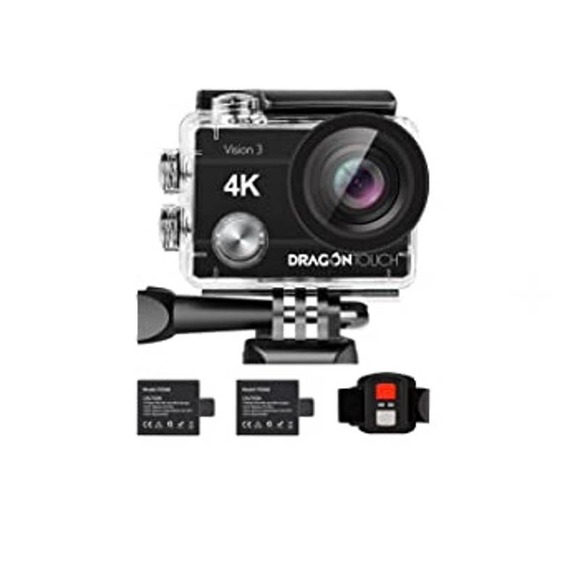 Dragon Touch 4K Action Camera 20MP Vision 3 Underwater Waterproof Camera - Picture 1 of 10